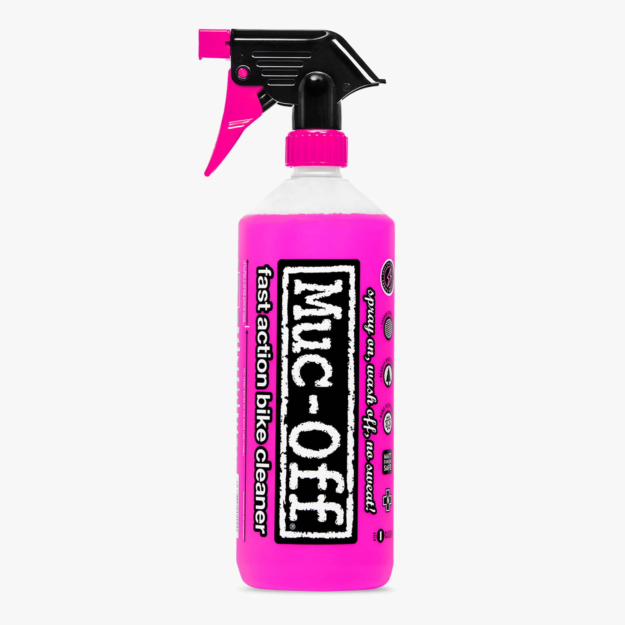 Muc Off 664US Nano-Tech Motorcycle Cleaner, 1 Liter - Fast-Action,  Biodegradable Motorbike Cleaning Spray - Safe On All Surfaces and All Types  of