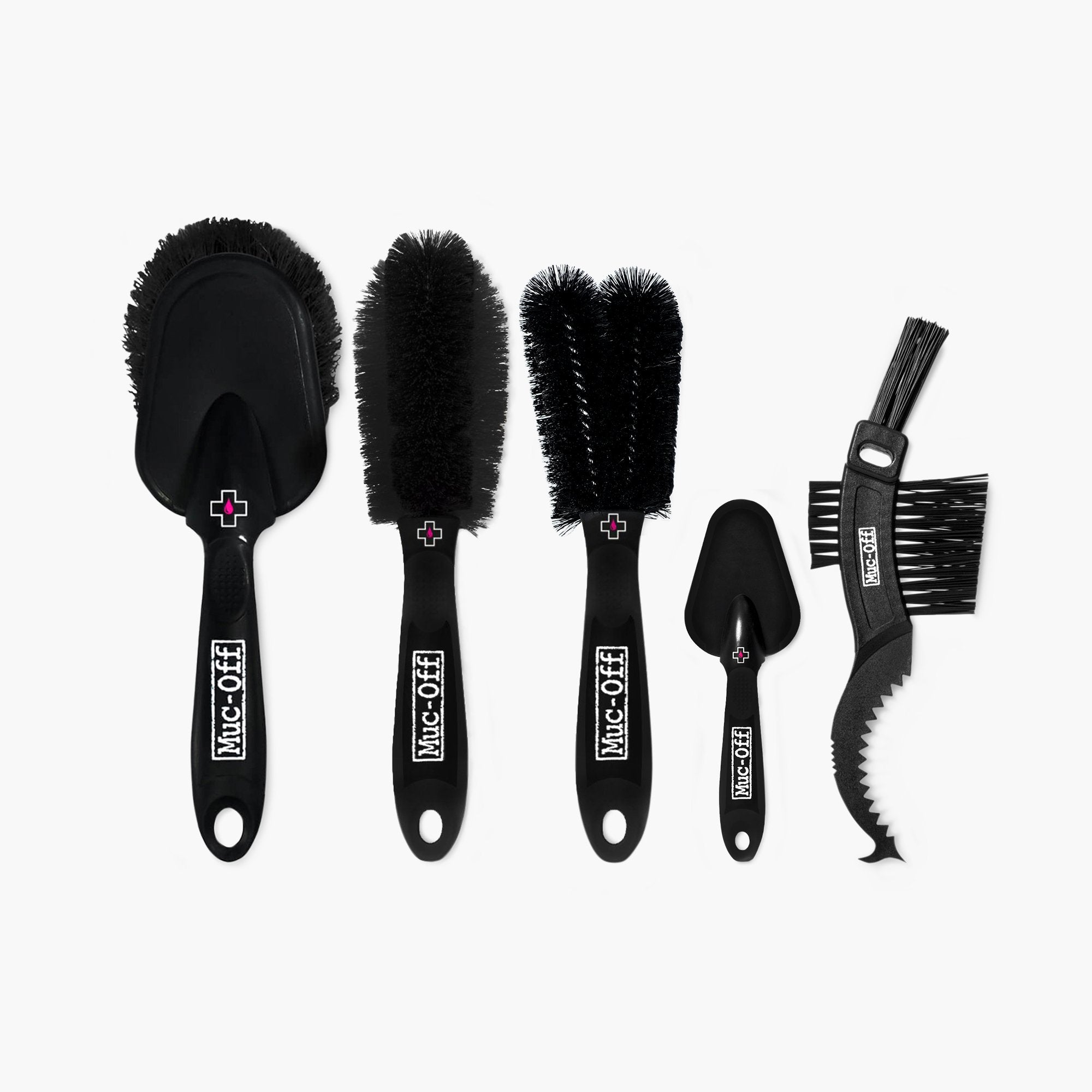 5x Premium Brush Kit Brushes Cloths Muc-Off UK