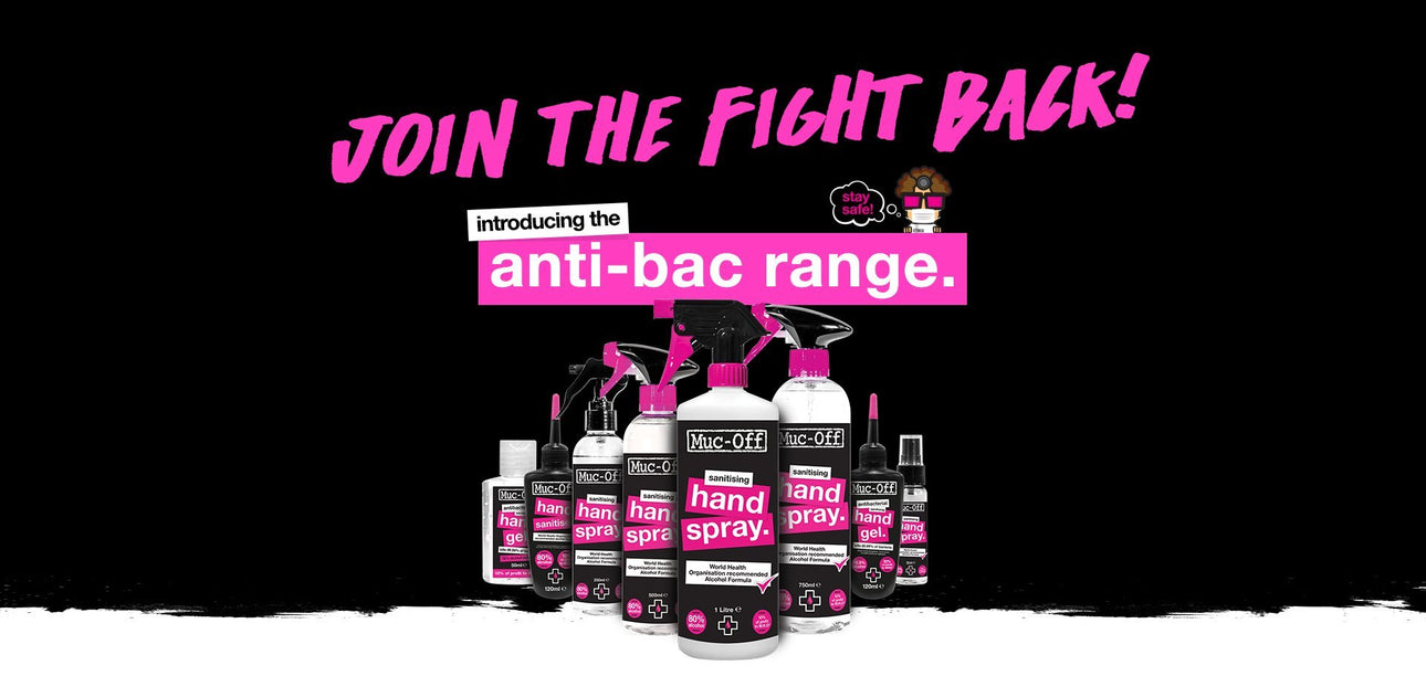 Muc-Off Launches Range of Versatile Antibacterial Sanitisers and Cleaners
