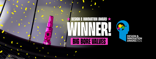 Big Bore Tubeless Valves Wins Design & Innovation Award
