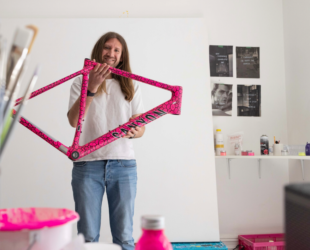 Muc-Off and Stuart Semple collaborate on custom painted bike to be auctioned in support of Mind