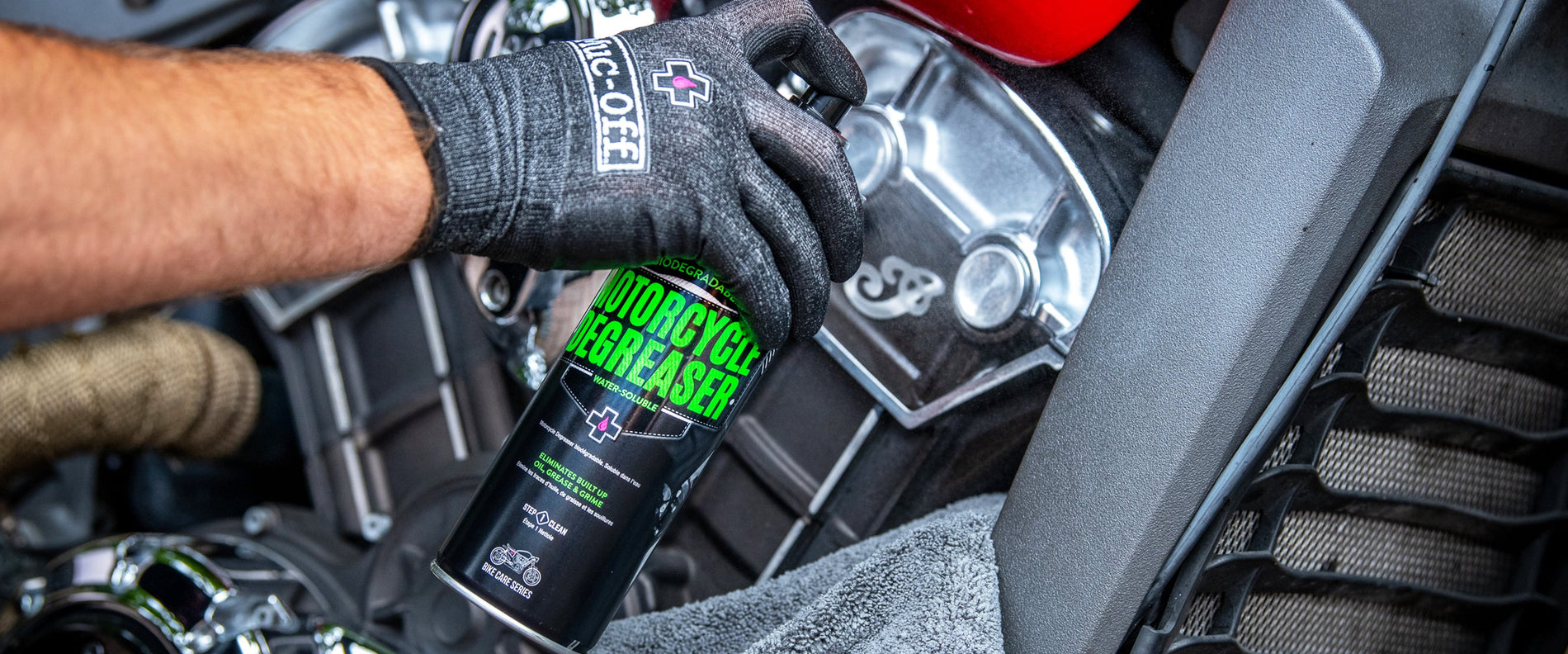 Accessori Vari: MUC-OFF MOTORCYCLE DEGREASER 500ML [PULIZIA MOTO]