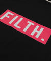 FILTH. Tee - Black & Pink Logo