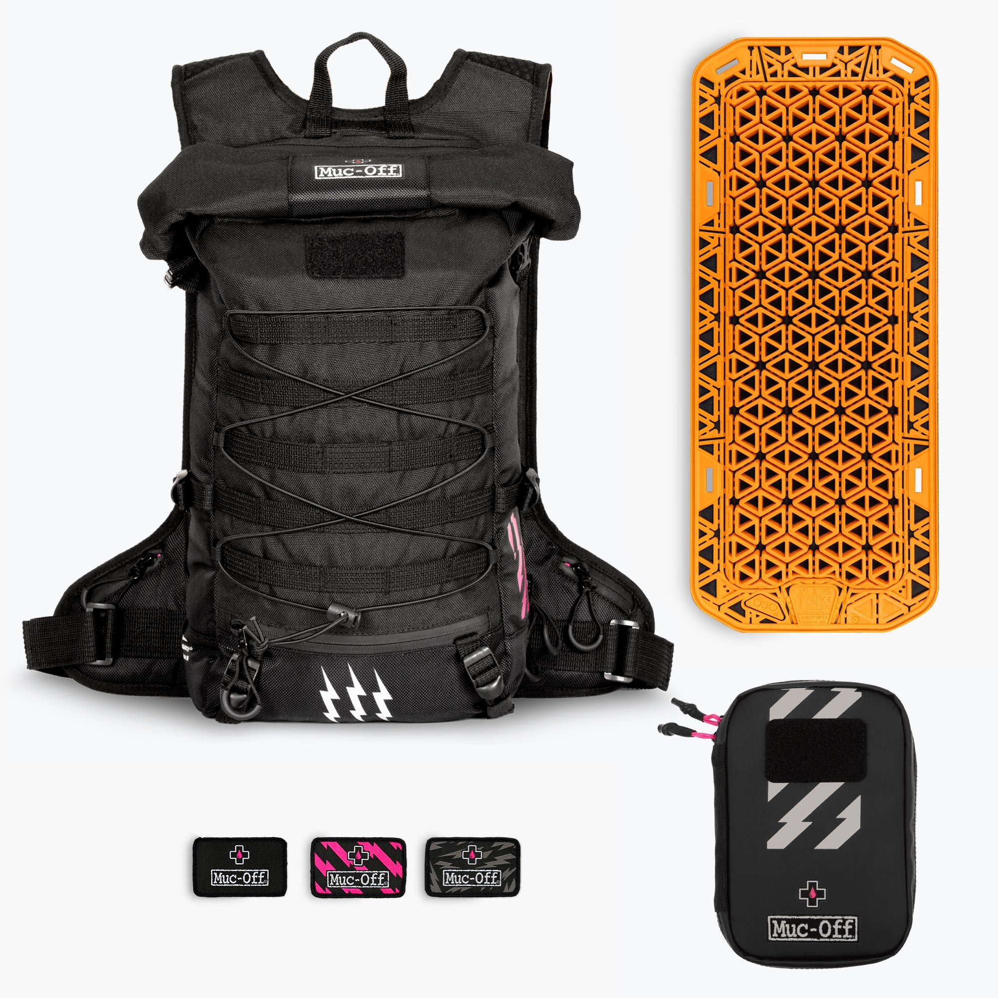 Pack Rides Ride Pack Black + D30 Back Protector + Essentials Pack | Muc-Off UK