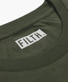 FILTH. Tee - Khaki With Khaki Logo