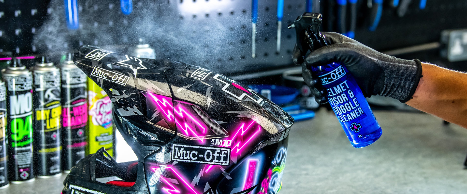 muc off goggle cleaner Helmet, Visor & Goggle Cleaning Kit | Motorcycle - Clean