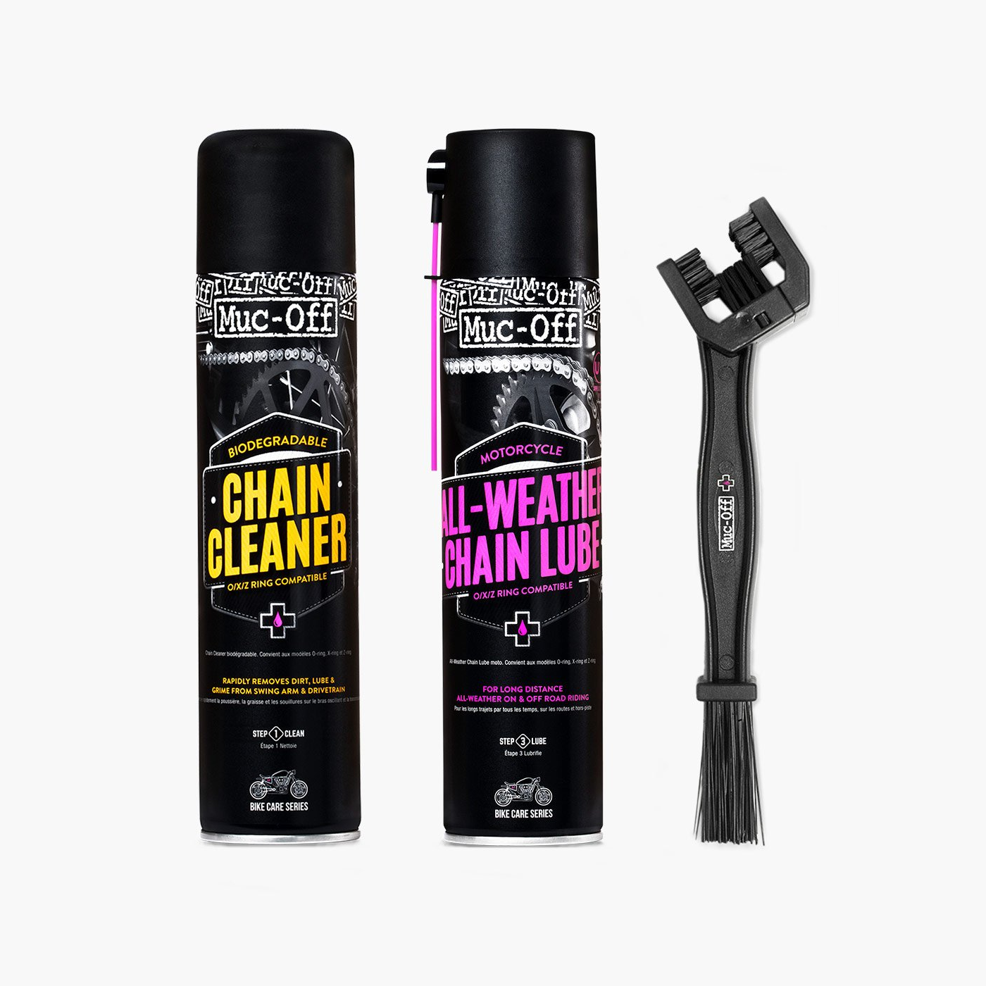 Motorcycle Chain Cleaning & Lube Kit Motorcycle Bundle & Kits Muc