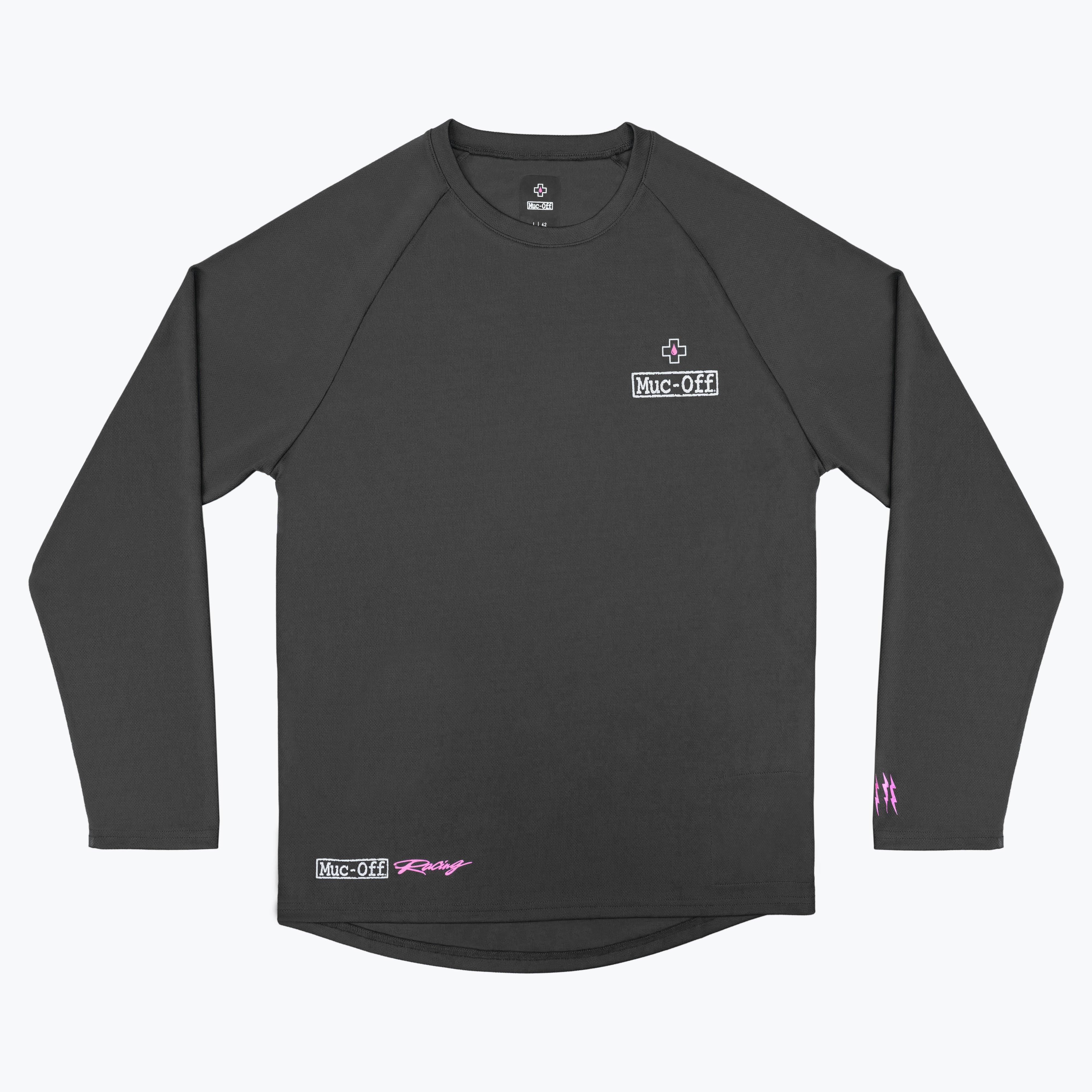 Long Sleeve Rider Jersey Racing - Grey | Muc-Off UK
