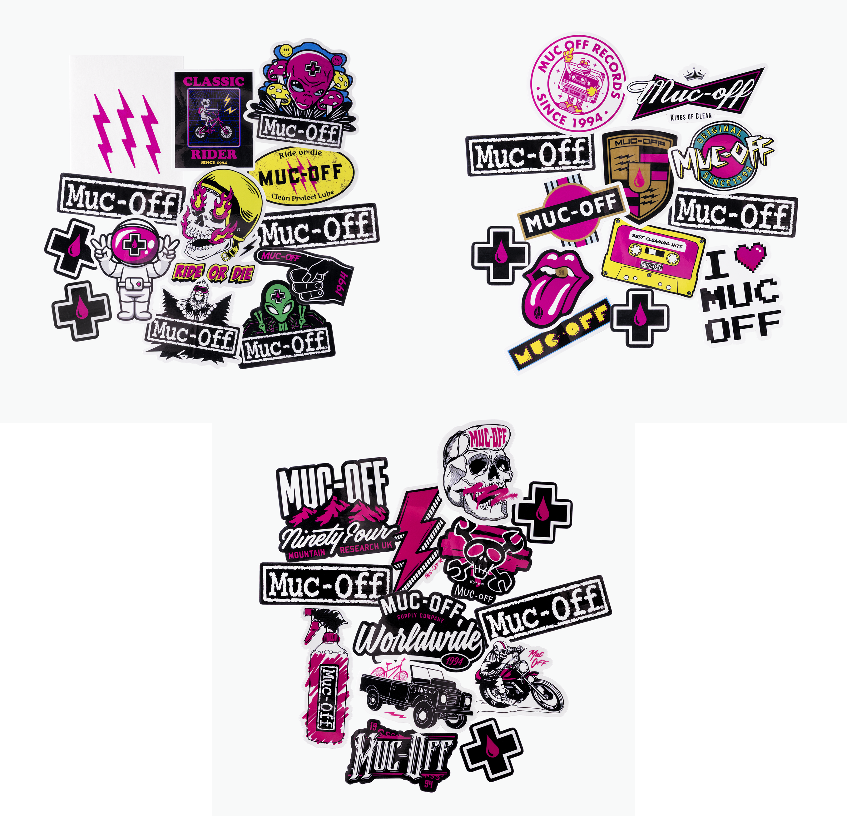 Push Off Sticker Racing Sticker Pack Bundle | Muc-Off UK