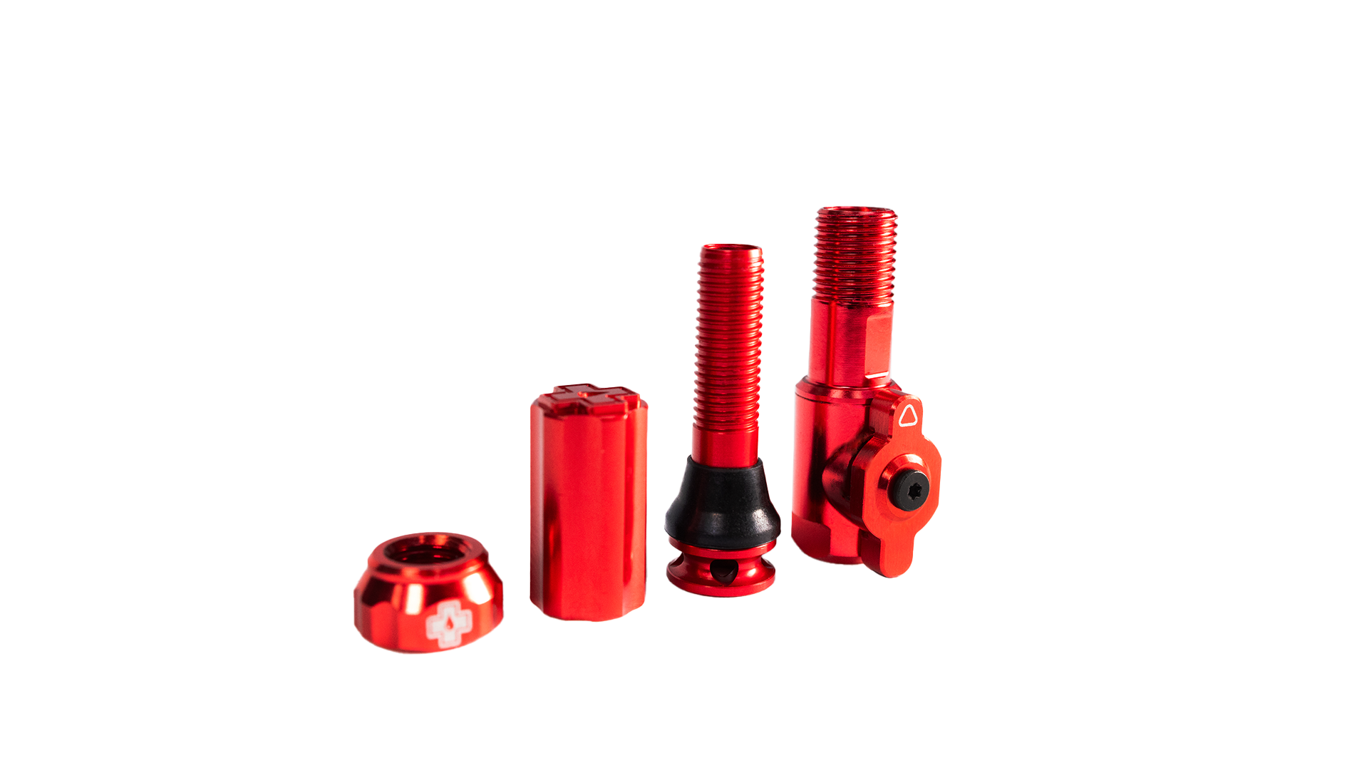 Valves Tubeless Muc-Off Big Bore Hybride - Paire, 45mm, Bleu - Pour Pneus Vélo Route/VTT