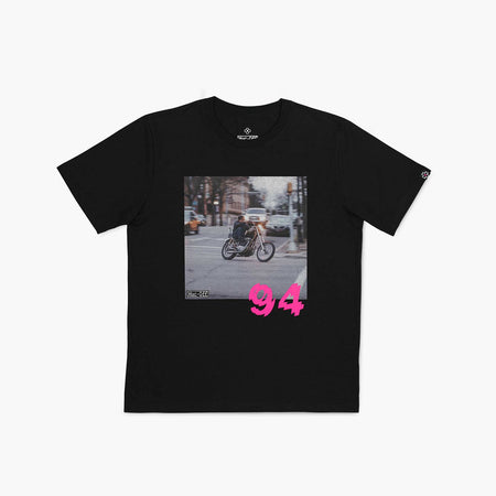 Black Downtown Moto T-Shirt - Limited Small Size Remaining